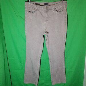 NYDJ Womens Plus Size 18 Gray Denim Jeans Lift X Tuck Marilyn Straight